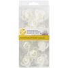 Wilton White Rose Wafer Icing Decorations, 0.35 oz, 10 Pieces