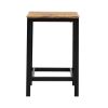 TREXM 5-Piece Compact Bar Table Set with Table and Stools - Modern Industrial Design