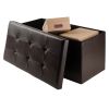 Ashford Ottoman with Storage Faux Leather