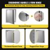 VEVOR BBQ Access Door 17W x 24H Inch, Vertical Single BBQ Door Stainless Steel with Recessed Handle, Outdoor Kitchen Doors for BBQ Island