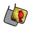 Sha Red Baba Bird Pair of Pot Holders Kitchen Heat Resistant Pot Holders Sets Oven Hot Pads for Cooking Baking BBQ, 7 1/2 x 7 1/2